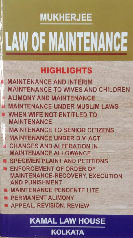 Law of Maintenance - Retail Maharaj