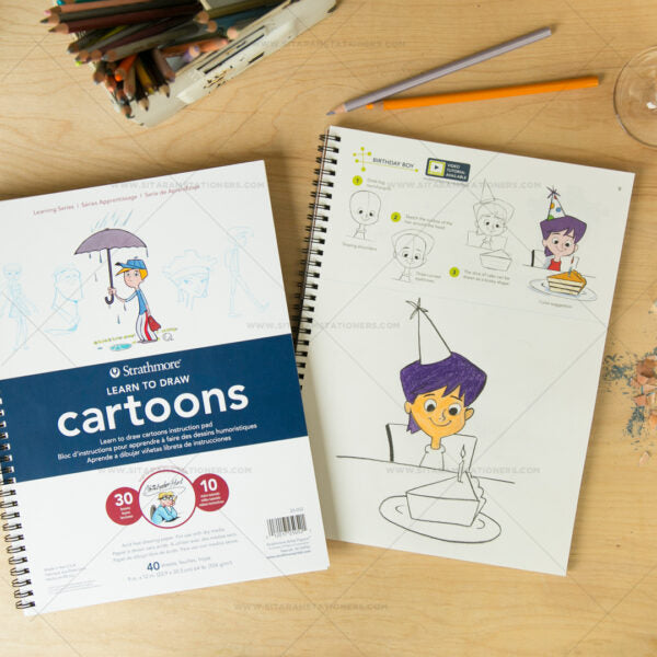 Strathmore Learn to Draw Cartoons, Manga & Animals Pads - Retail Maharaj