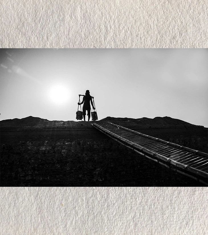 Work Hard – Silhouette of Resolve, Taki – Fine Art Photograph by Sayantan Sengupta - Retail Maharaj