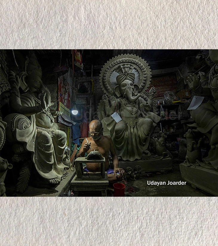 Making of Idol – Kumartuli, Kolkata – Lord Ganesha Sculptor