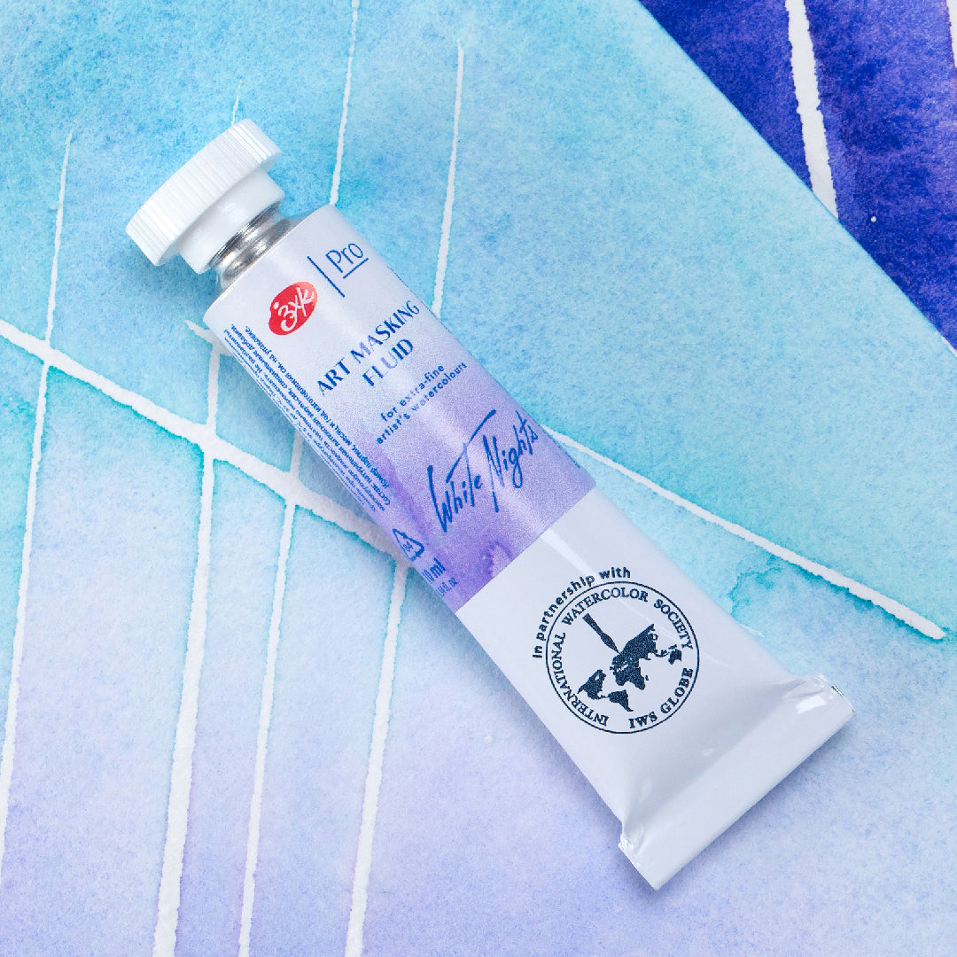 White Nights Art Masking Fluid Tube for Watercolour, Gouache & Ink – 10 ml
