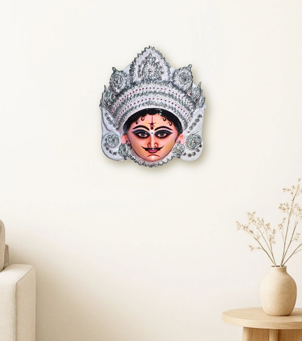 Raahr Veer: The Warrior Grace – Traditional Purulia Chau Mask of Noble Warrior Prince - Retail Maharaj