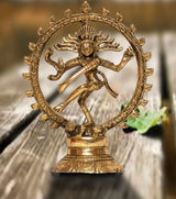 Handcrafted Brass Nataraja Statue – Lord Shiva’s Cosmic Dance Sculpture