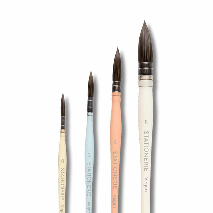 Stationerie Mop Set of 4 Kolinsky Synthetic Candy Edition - Retail Maharaj