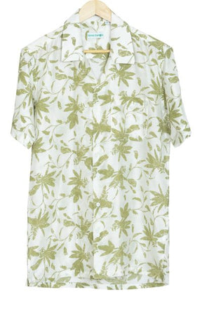 Printed Cotton Shirt – White - Retail Maharaj