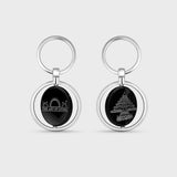 Metal Key Chain - Steel Finish