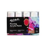 Mont Marte Premium Pouring Acrylic Paint Set 4 Colors Ready to Pour
