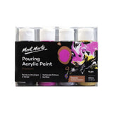 Mont Marte Premium Pouring Acrylic Paint Set 4 Colors Ready to Pour