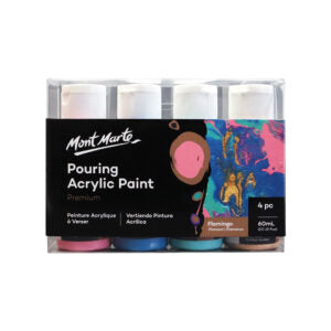 Mont Marte Premium Pouring Acrylic Paint Set 4 Colors Ready to Pour
