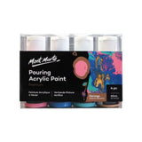 Mont Marte Premium Pouring Acrylic Paint Set 4 Colors Ready to Pour
