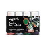 Mont Marte Premium Pouring Acrylic Paint Set 4 Colors Ready to Pour