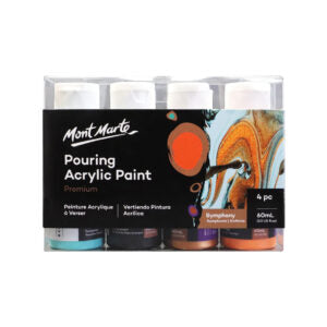 Mont Marte Premium Pouring Acrylic Paint Set 4 Colors Ready to Pour