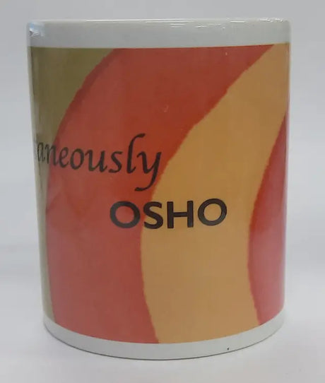 Ceramic Printed Coffee Mug (Live Spontaneously Multi color) - Retail Maharaj