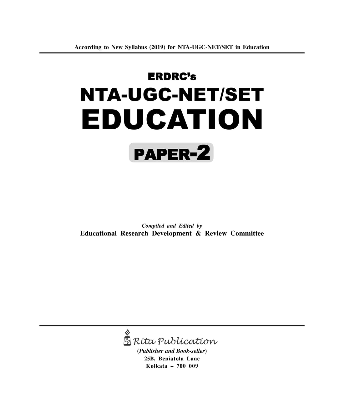 ERDRCs NTA-UGC-NET/SET EDUCATION (Paper-2)