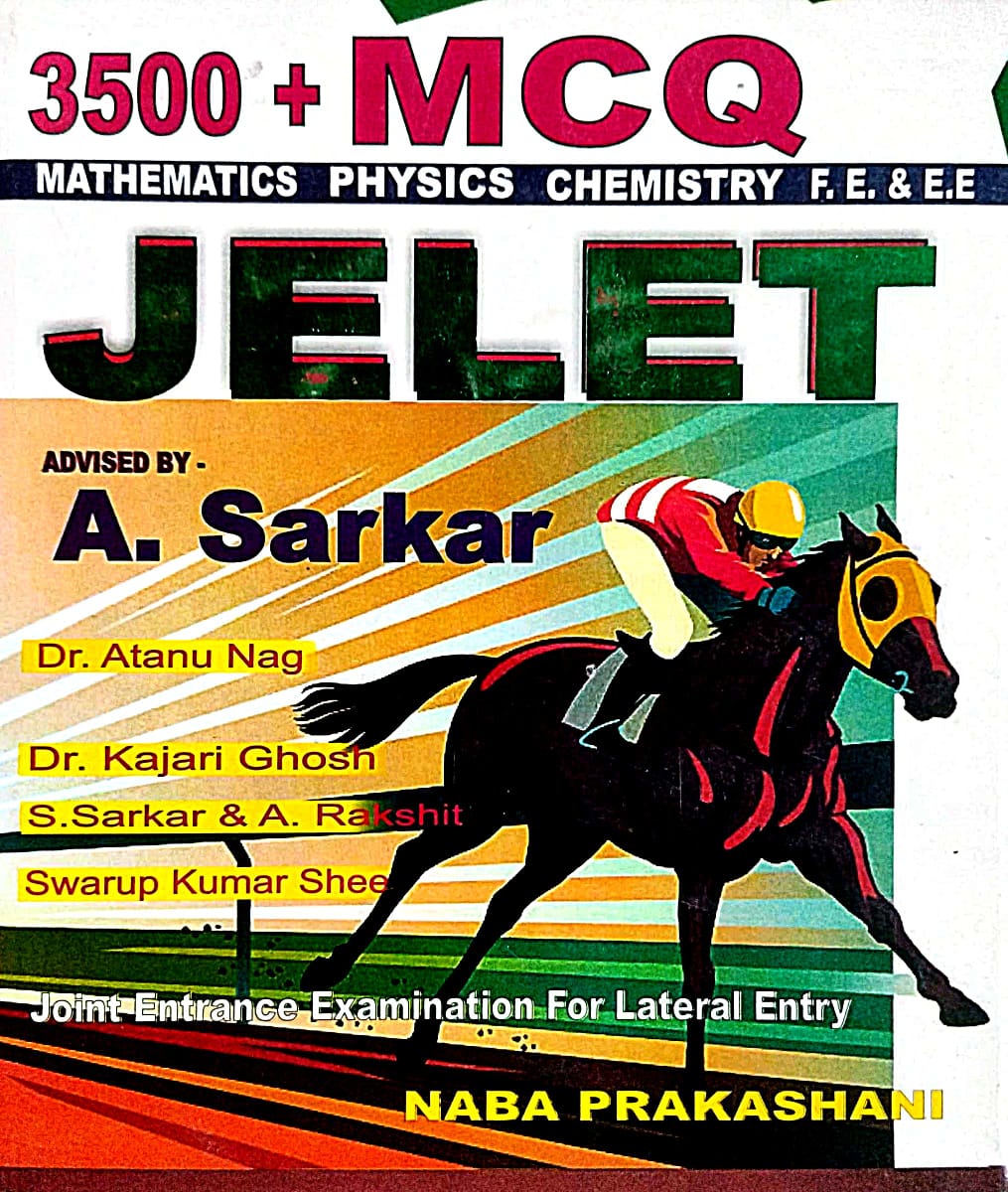 JELET Mathematics, Physics, Chemistry 3500+ MCQ (English Version)