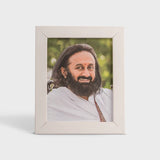 Photo Frame  – 4 x 5 Inch Premium Frame featuring Gurudev Sri Sri Ravi Shankar, available in Black, White, Cream, Gold, and Black & White colors.