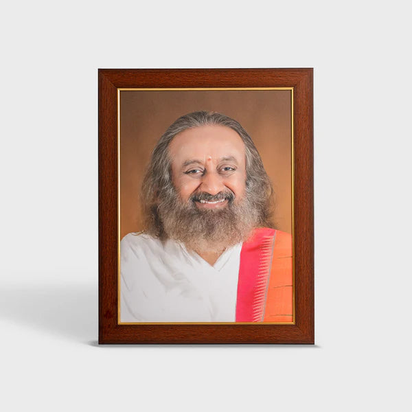 Photo Frame 12 x 16 inch (Sparkle) | Premium Frame featuring Gurudev Sri Sri Ravi Shankar