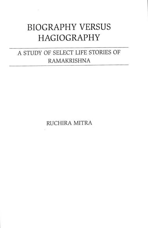 Biography Versus Hagiography - Retail Maharaj