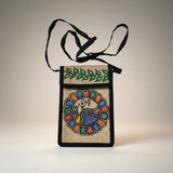 Handmade Madhubani Mobile Pouch – Jute Mithila Art Phone Bag | Eco-friendly Folk Art Accessory - Retail Maharaj