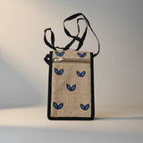 Handmade Madhubani Mobile Pouch – Jute Mithila Art Phone Bag | Eco-friendly Folk Art Accessory - Retail Maharaj