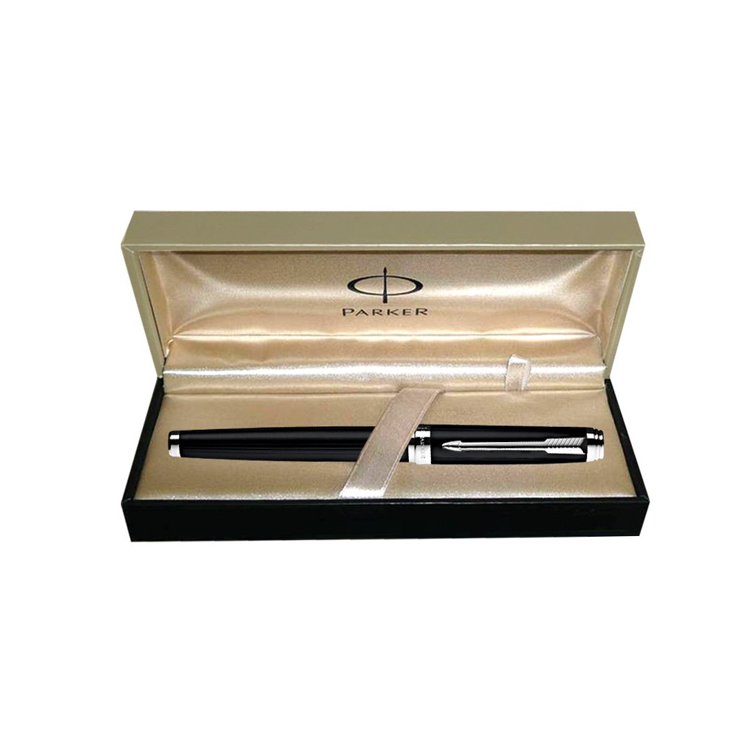 Parker Ambient Lacque Black Chrome Trim Rollerball Pen