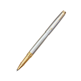 Parker Aster Brushed Metal Gold Trim Rollerball Pen