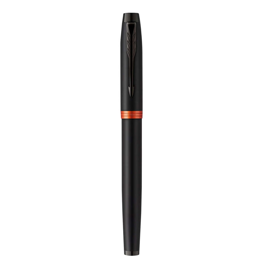 Parker IM Professional Flame Orange Black Trim Rollerball Pen