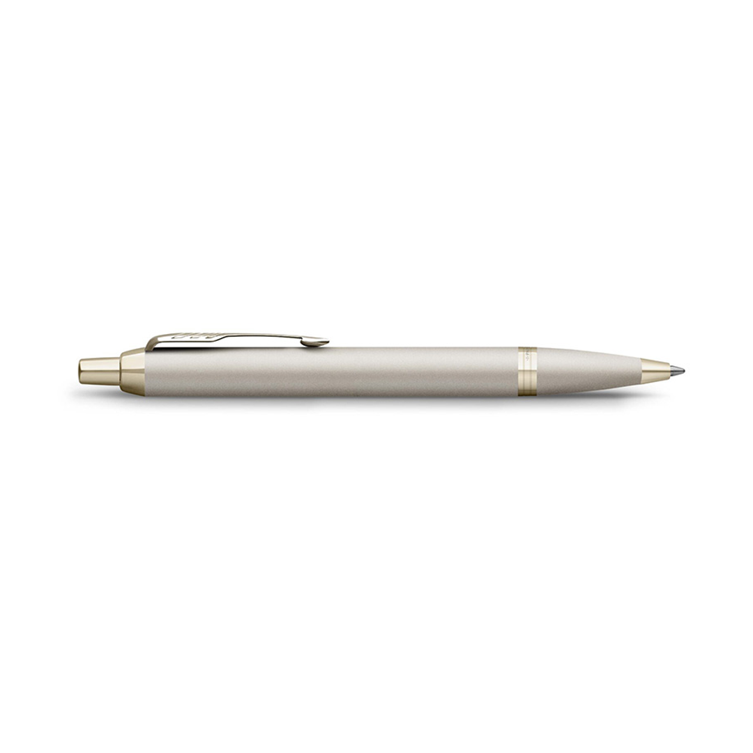 Parker IM Professional Monochrome Champagne Trim Ballpoint Pen