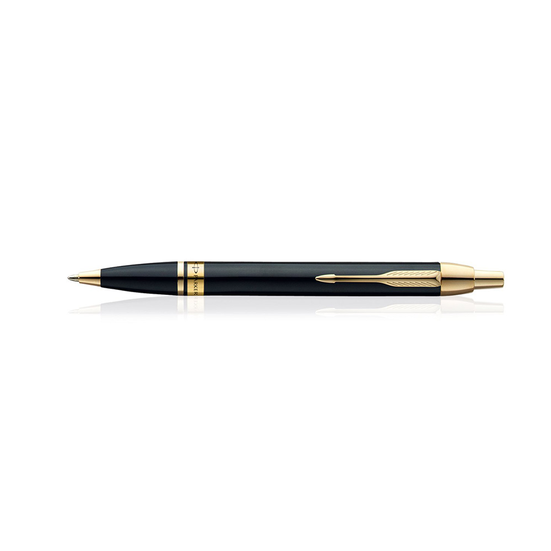 Parker Odyssey Lacque Black Ballpoint Pen with Gold Trim