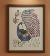 Authentic Gond Painting – Majestic Peacock Tribal Art (11 × 15 Inch)