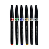 Pentel Brush Sign Pen Artist – Set of 6