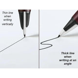 Pentel Stylo JM11 Plastic Fountain Pen Set with Dual Line Nib Black