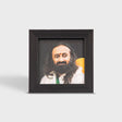 Photo Frame 4 x 4 inch (Sparkle) – Premium Tabletop Frame with Gurudev Sri Sri Ravi Shankar Image for Home & Office Decor - Retail Maharaj