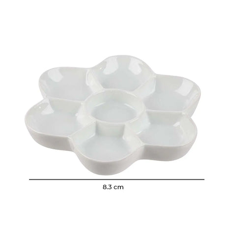 Porcelain Ceramic Painting Palette – Multi Grid for Watercolour, Gouache & Acrylic - Retail Maharaj