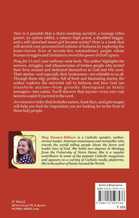 Pray for us: 75 Saints Who Sinned, Suffered, and Struggled on Their Way to Holiness - Retail Maharaj