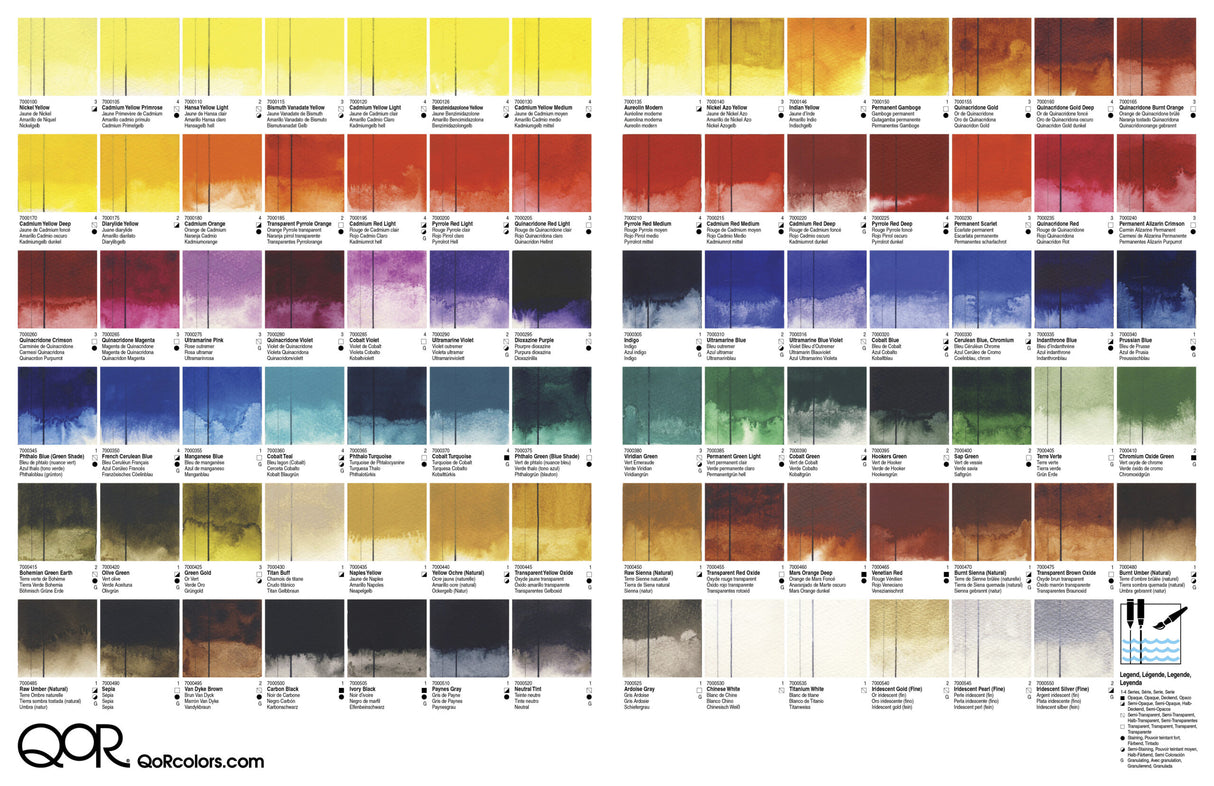 QoR Modern Watercolors Tubes Open Stock - Retail Maharaj