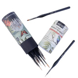 BRUSTRO Artists’ Watercolour & Acrylic Miniature Brush Set of 12 - Retail Maharaj