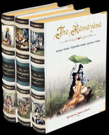 Valmiki’s Ramayana 3-Volume Book Set With Wooden Hut - Retail Maharaj