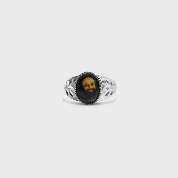 Gurudev Silver Ring