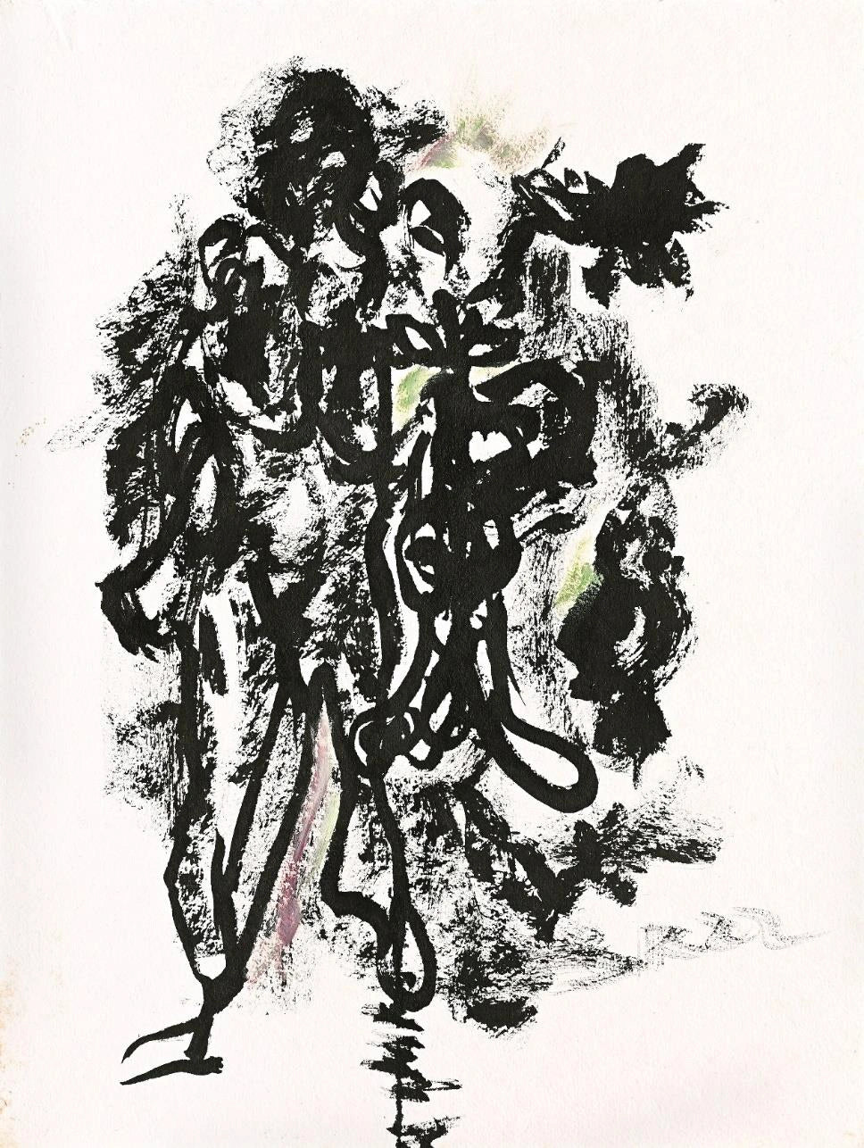 SAUNTER” by Debajyoti Roy – The Clone Within Series (Mixed Media on Archival Paper)