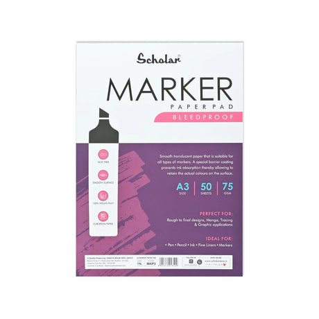 Scholar Marker Paper Pad 75 GSM – A3 / A4 - Retail Maharaj