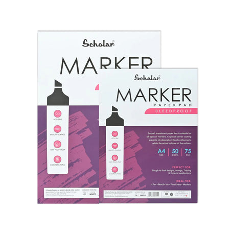 Scholar Marker Paper Pad 75 GSM – A3 / A4 - Retail Maharaj