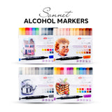 Sonnet Alcohol Based Markers Set of 12 for Sketching Illustration and Comics - Retail Maharaj
