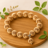 Radha Krishna Tulsi Beads in Silver Bracelet – Divine Spiritual Jewelry