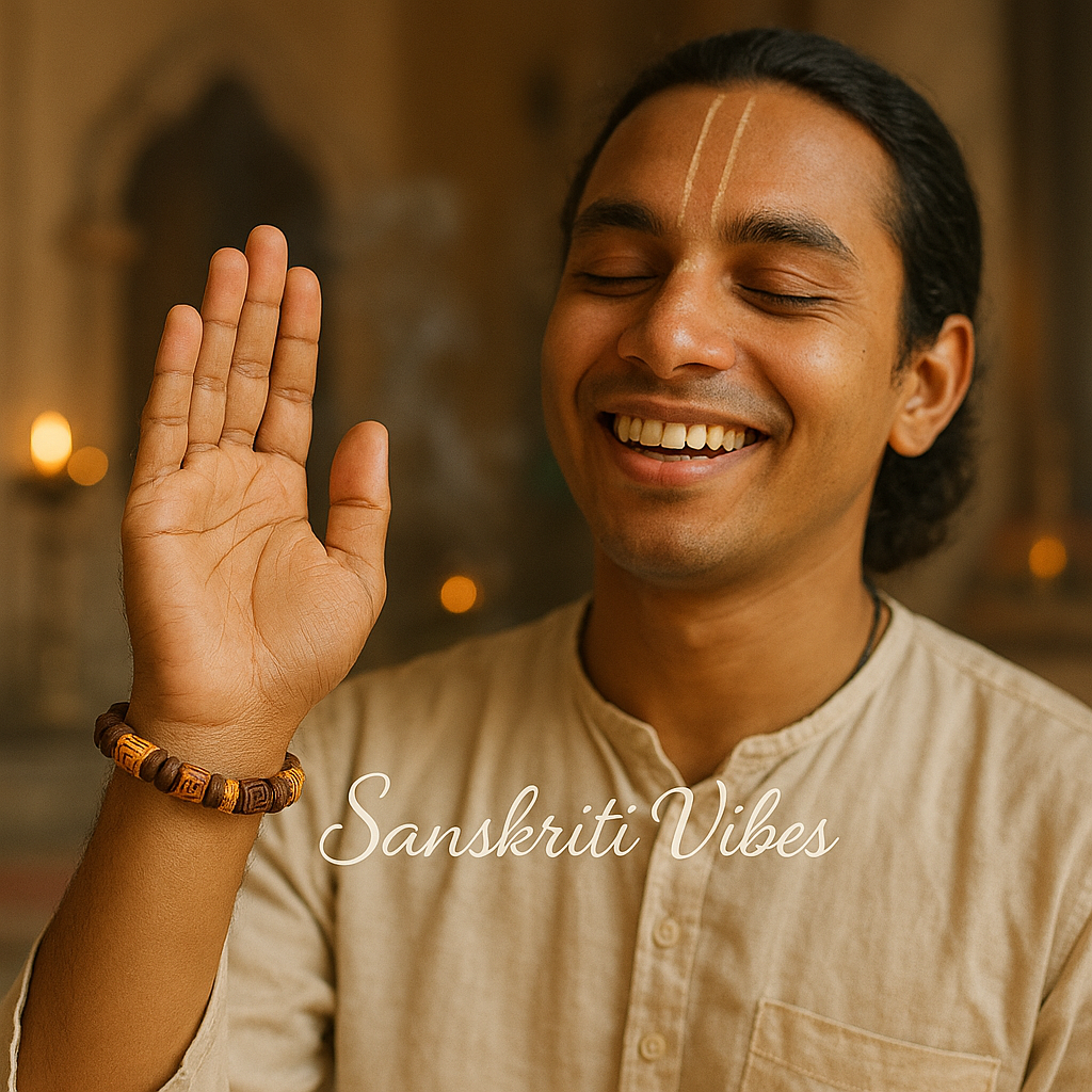 Pure Tulsi Radha Naam Beads Bracelet – Buy Online for Spiritual Blessings