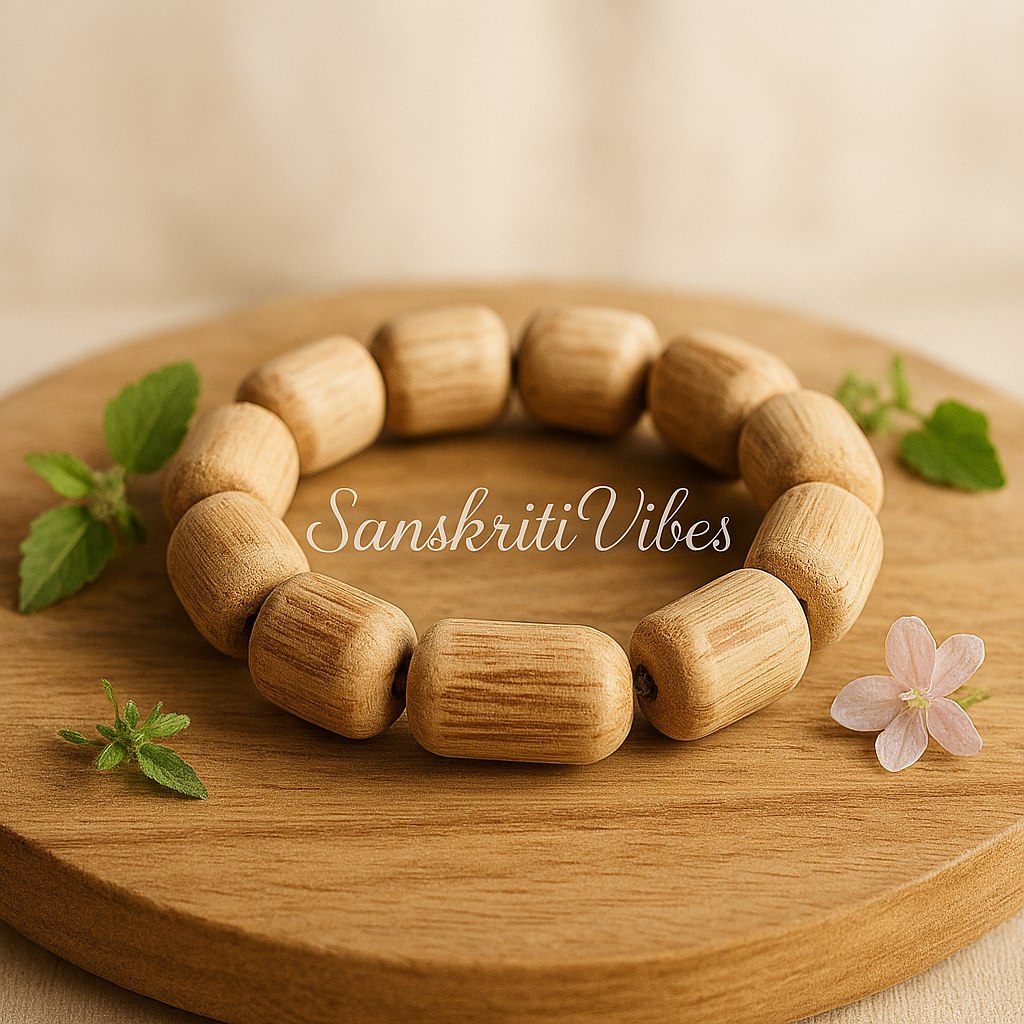 Traditional Pure Tulsi Hand Bracelet – Spiritual Bracelet for Devotees