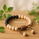 Shaligram and Tulsi Beads Powerful Bracelet – Divine Spiritual Bracelet for Devotees