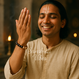 Shaligram and Tulsi Beads Powerful Bracelet – Divine Spiritual Bracelet for Devotees