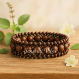 Traditional Chain Design Pure Shyama Tulsi Beads Bracelet – Spiritual Bracelet for Devotees