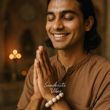 Original Tulsi Wood Hand Bracelet from Vrindavan – Sacred Spiritual Bracelet for Devotees